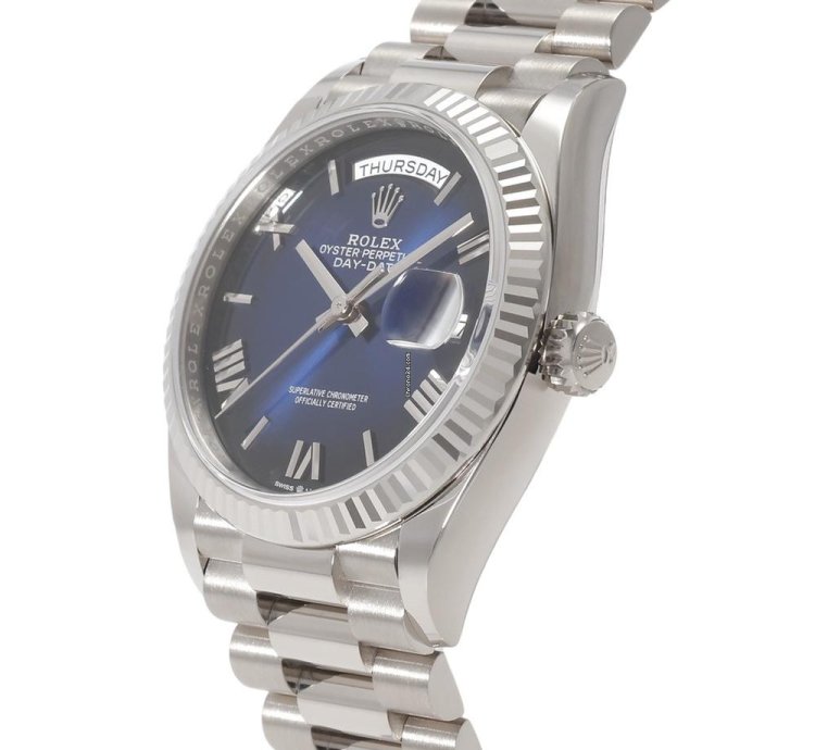 Rolex Day-date 228611tbr Automatic White Gold New