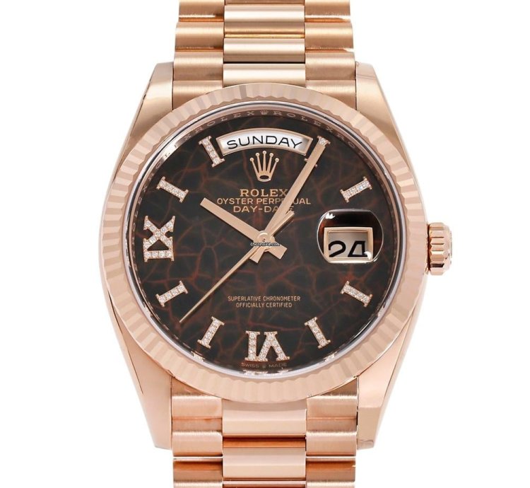Rolex Day-date 228647tbr Automatic Red Gold New