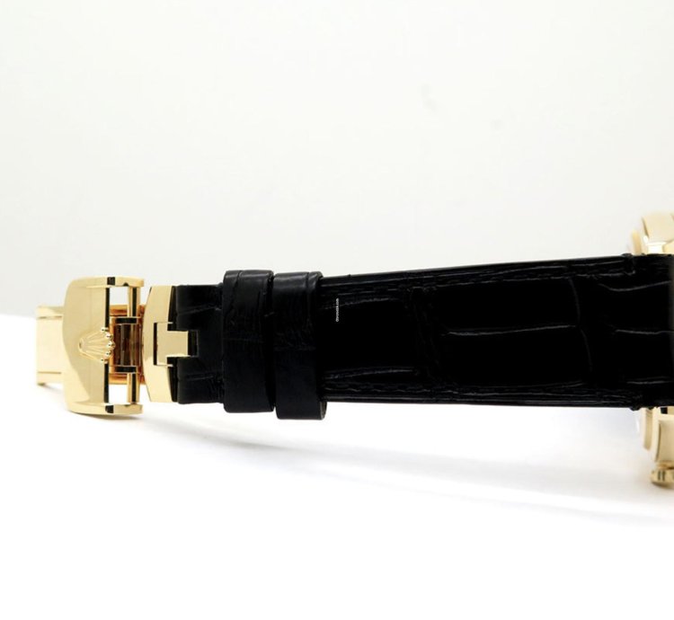 Rolex 1908 Gelbgold Schwarz Black 2024 Neu Full Set