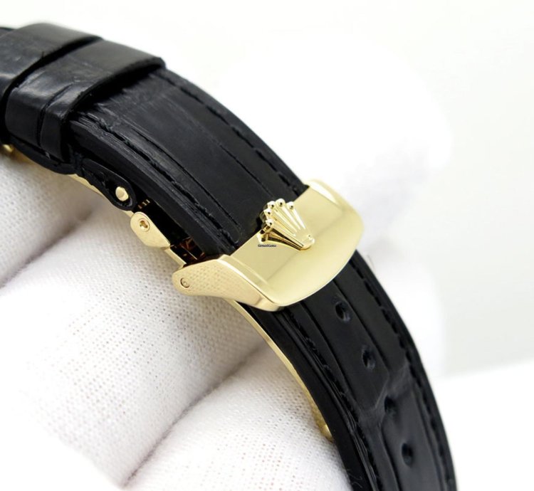 Rolex 1908 Gelbgold Schwarz Black 2024 Neu Full Set