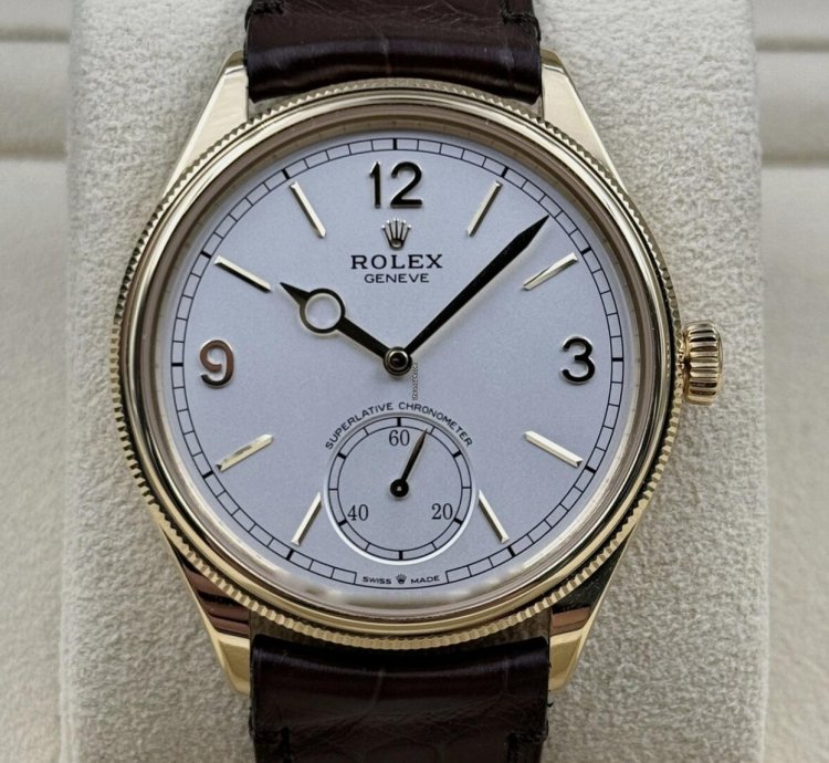 Rolex 1908 Gelbgold White Wei 2024 Neu Full Set