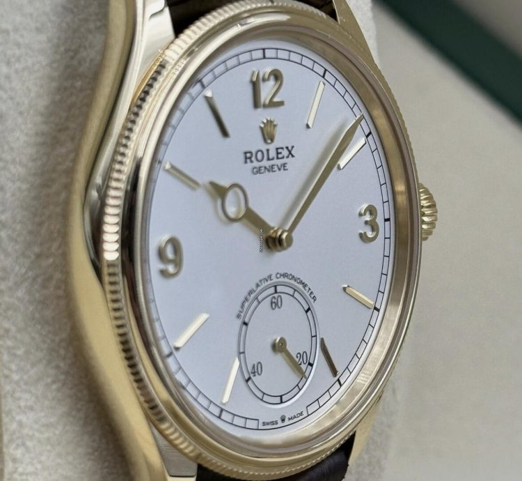 Rolex 1908 Gelbgold White Wei 2024 Neu Full Set