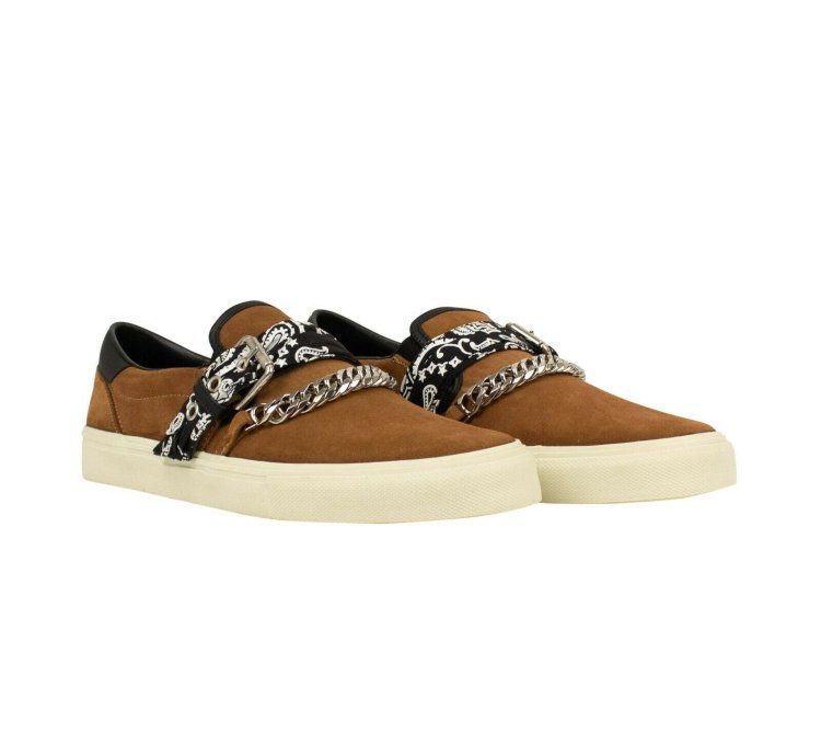 Brown Bandana Buckle Slip-on Size 9 42