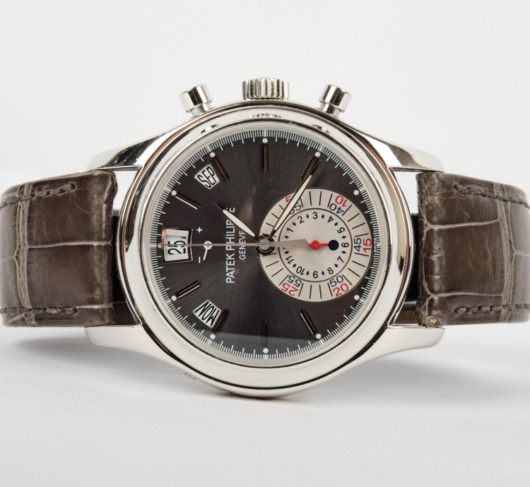 Patek Philippe Annual Calendar Chronograph 5960p-001 Anthracite Dial Complete 2008