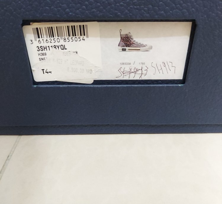 Brown Leopard B23 High Sneakers