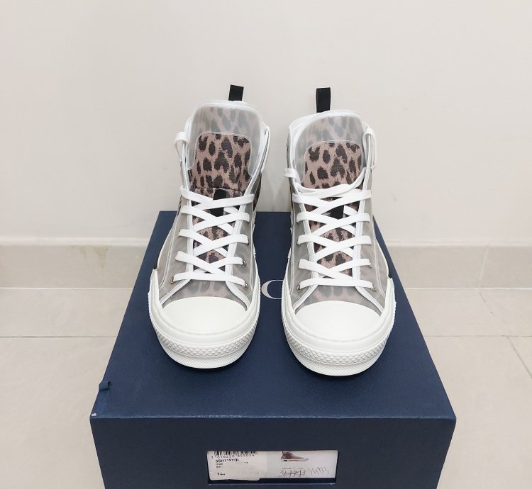 Brown Leopard B23 High Sneakers