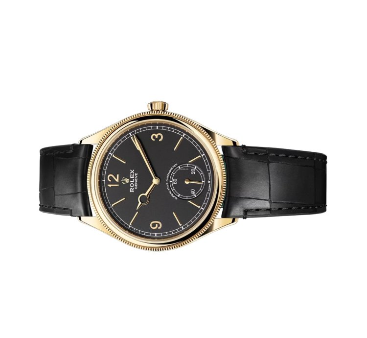 Rolex 1908 Intense Black Yellow Gold 52508 Unworn Full Set