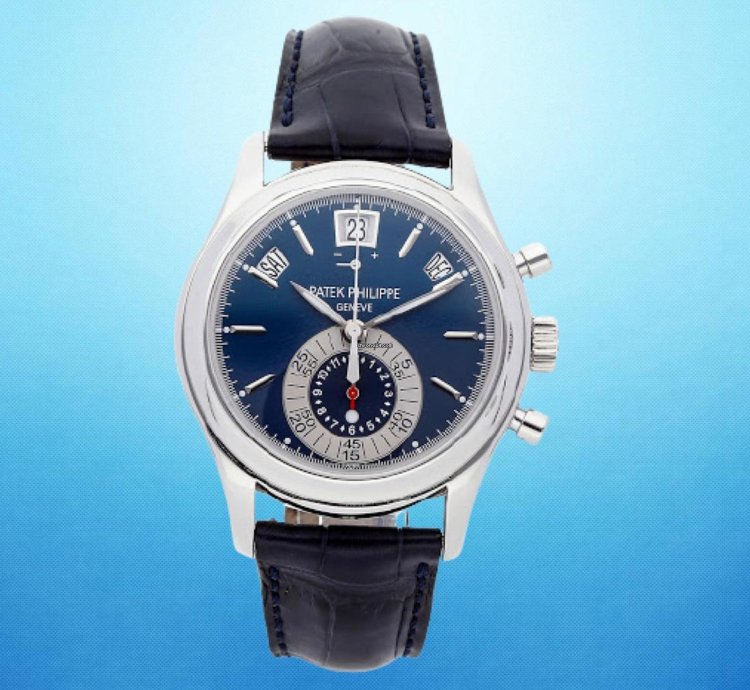 Patek Philippe Annual Calendar Chronograph 5960p-015 Blue Annual Calendar Chronograph