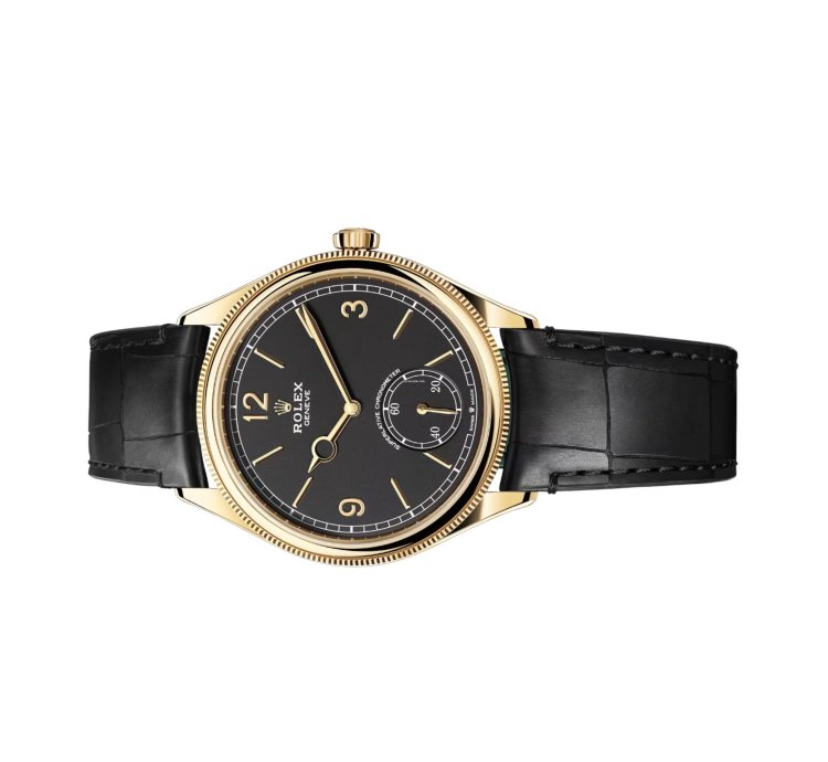 Rolex 1908 Intense Black Yellow Gold 52508 Unworn Full Set