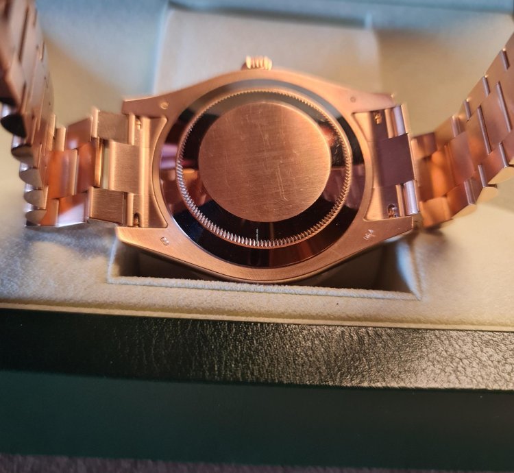 Rolex Day-date Ii 41 Mm Rose Gold Full Set Unworn