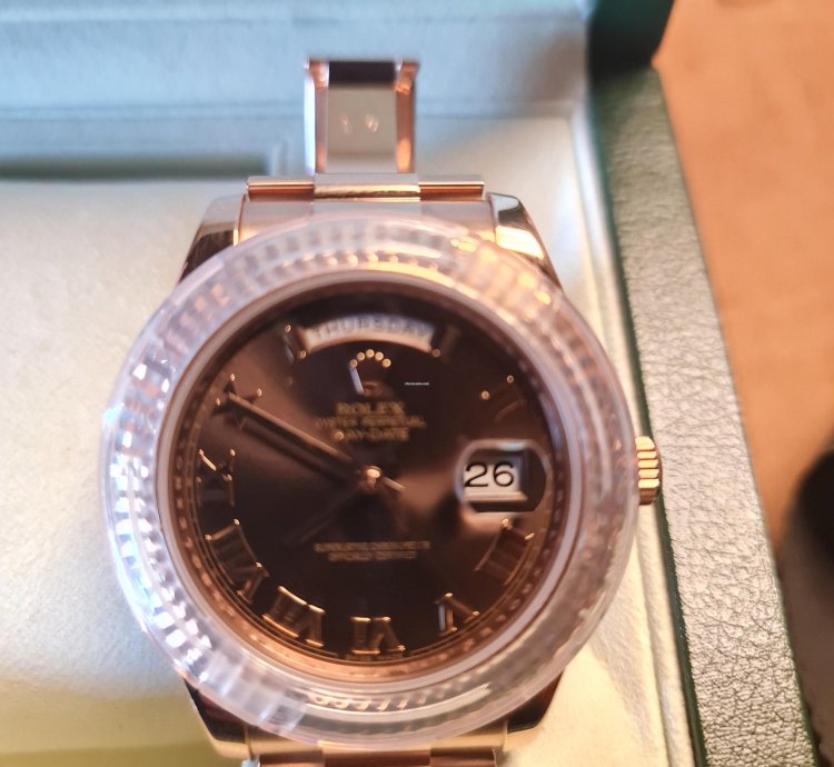 Rolex Day-date Ii 41 Mm Rose Gold Full Set Unworn