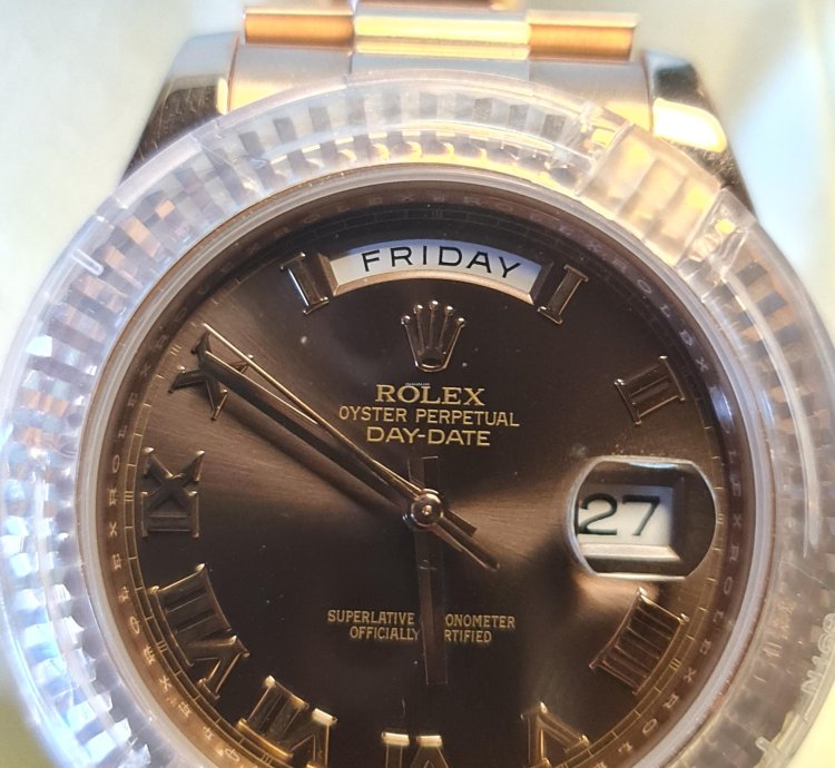 Rolex Day-date Ii 41 Mm Rose Gold Full Set Unworn