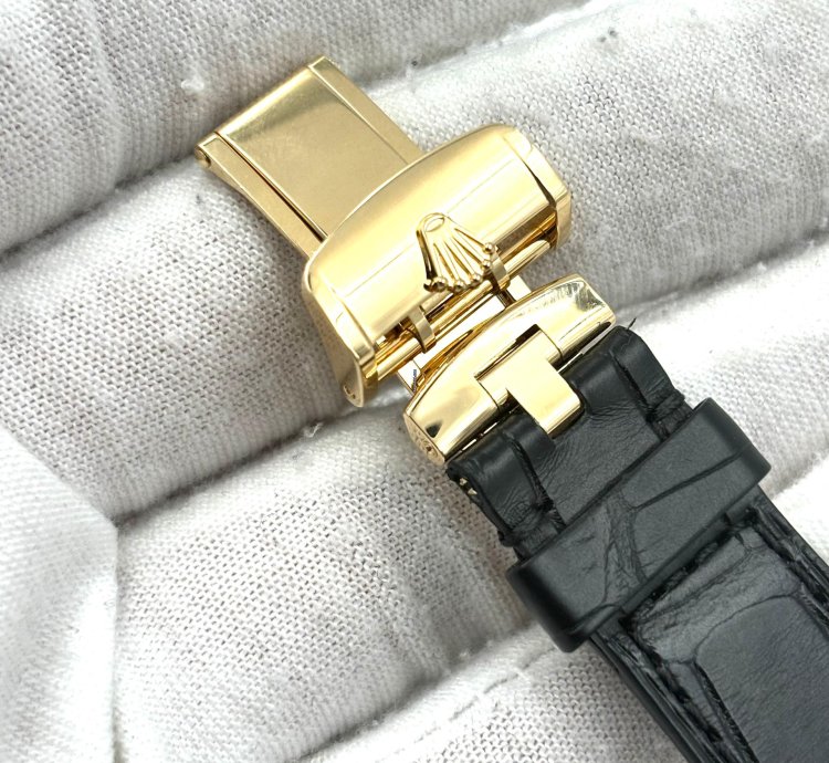 Rolex 1908 Unworn Perpetual 1908 39mm Black Dial Leather Strap New Release 52508 Box Papers 2024