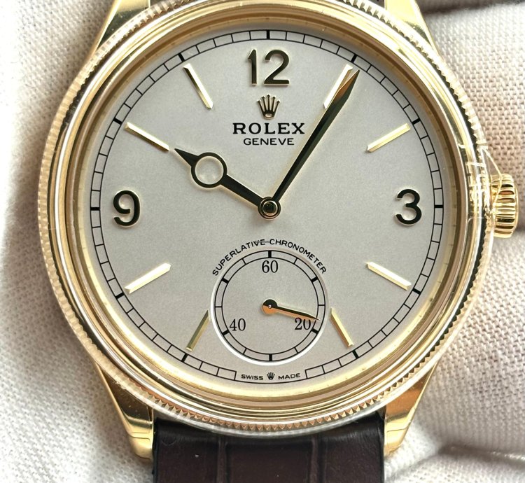 Rolex 1908 Unworn Perpetual 1908 39mm White Dial Leather Strap New Release 52508 Box Papers 2024