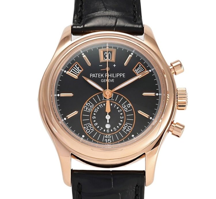 Patek Philippe Annual Calendar Chronograph 5960r-012 Automatic Rose Gold Good