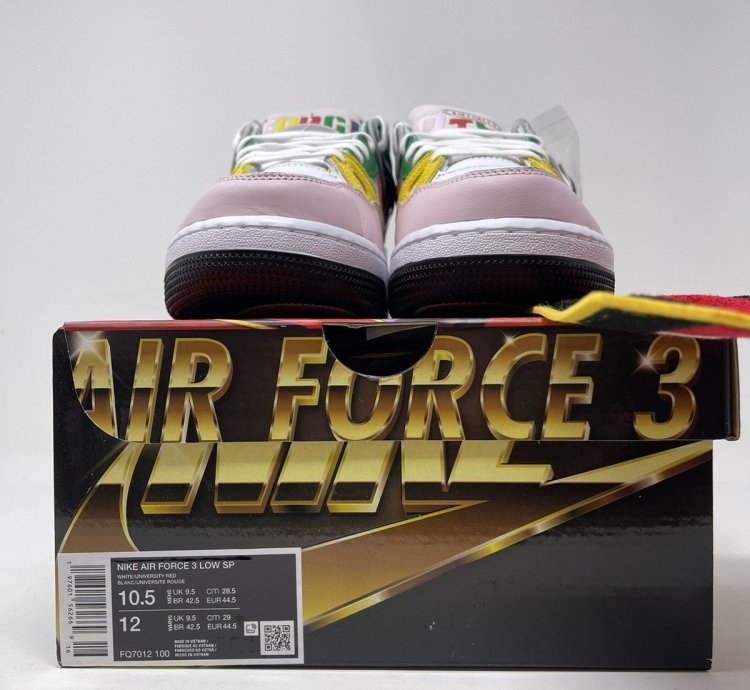 Nigo Nike Air Force 3 Low Sp White Heel Logo Size 10 5