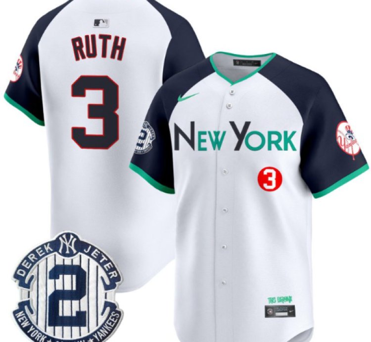 Babe Ruth Jersey 3 New York Yankees City Connect Vapor Premier Limited Stitched Alternate