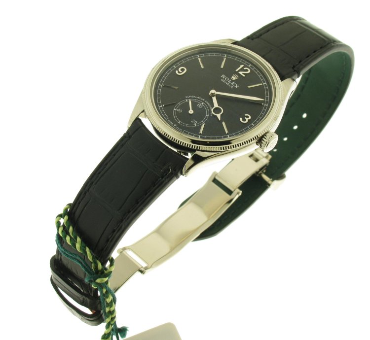 Rolex 1908 White Gold 18kt Black Dial