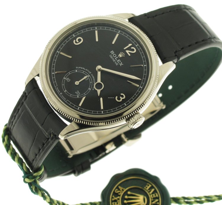 Rolex 1908 White Gold 18kt Black Dial