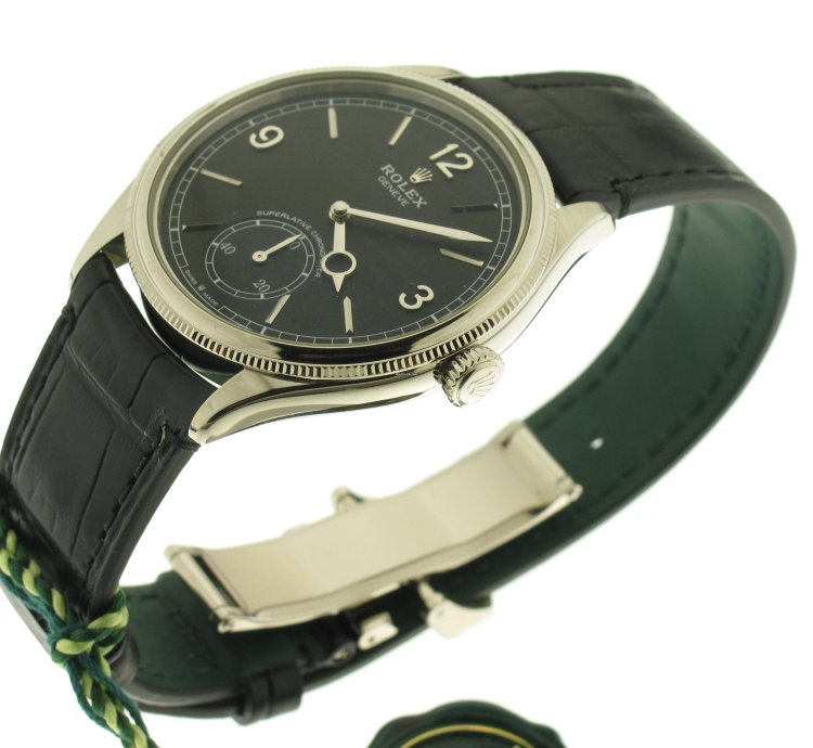Rolex 1908 White Gold 18kt Black Dial