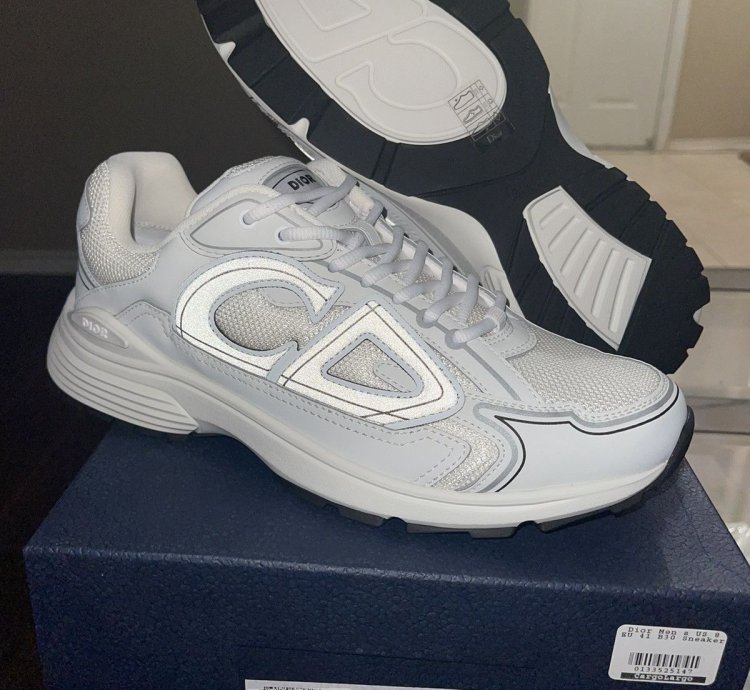 Christian Dior B30 White Grey Trainers Sneakers B22 B23