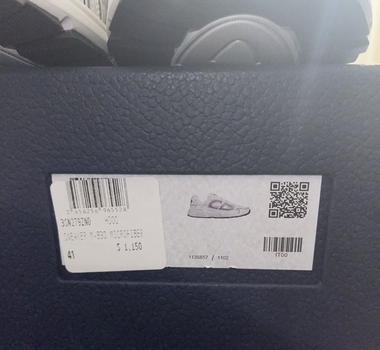 Christian Dior B30 White Grey Trainers Sneakers B22 B23