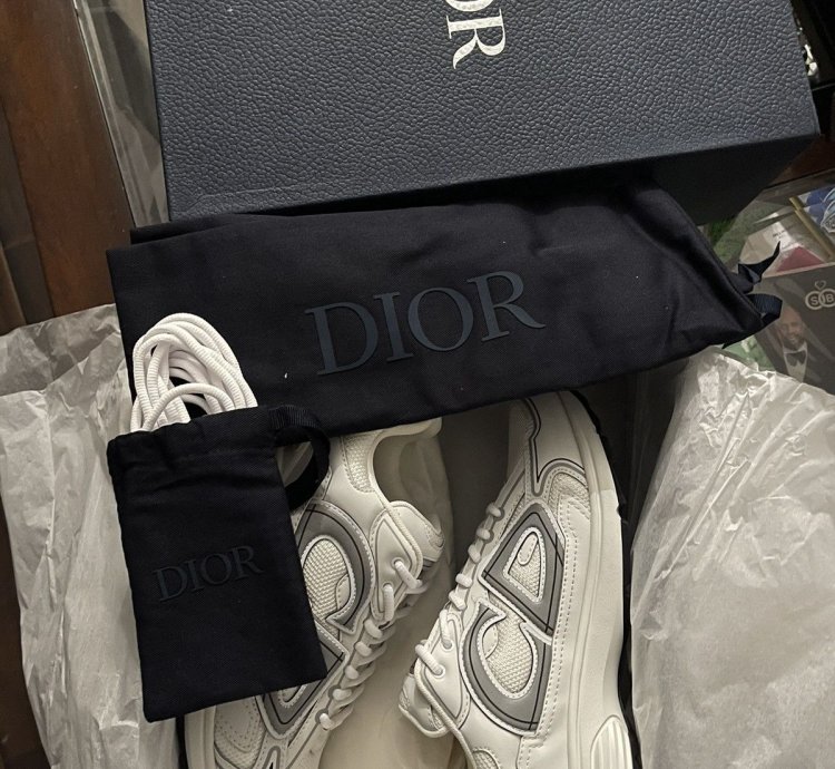 Christian Dior B30 White Grey Trainers Sneakers B22 B23
