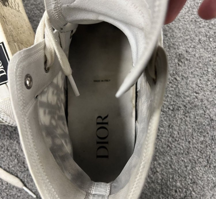Christian Dior Cd Oblique High Tops B23 Sneakers Used 46