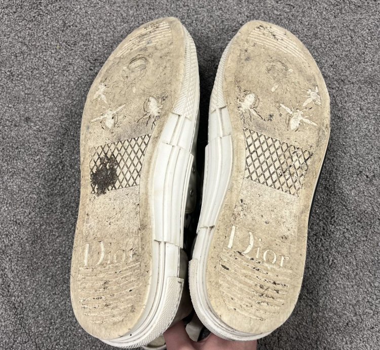 Christian Dior Cd Oblique High Tops B23 Sneakers Used 46