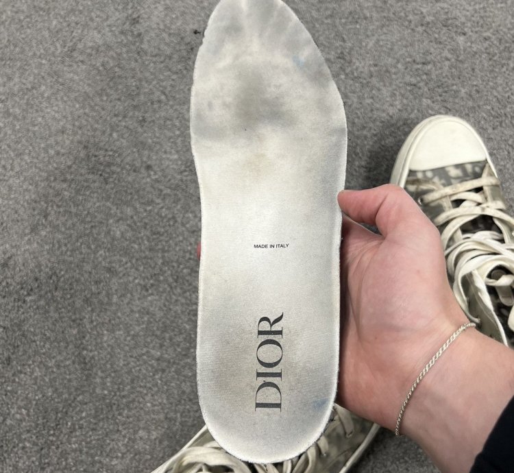 Christian Dior Cd Oblique High Tops B23 Sneakers Used 46