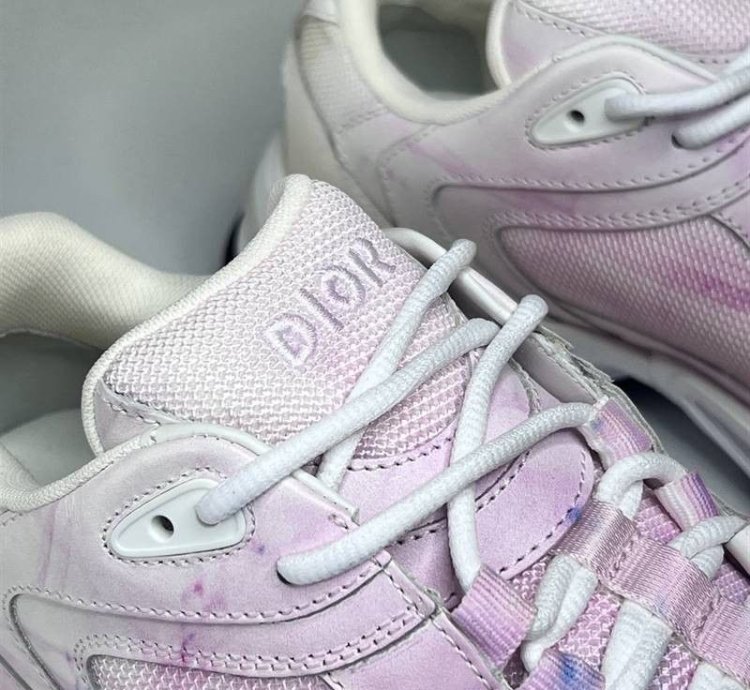 Christian Dior Cd1 Tie-dye Daniel Arsham Sneakers In Pink