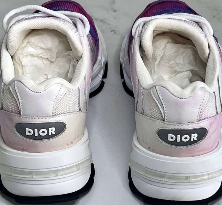 Christian Dior Cd1 Tie-dye Daniel Arsham Sneakers In Pink