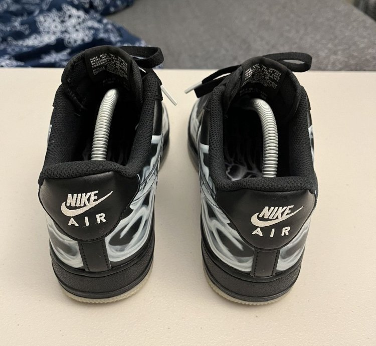 Nike Air Force 1 Low Black Skeleton Halloween