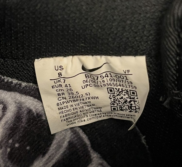 Nike Air Force 1 Low Black Skeleton Halloween