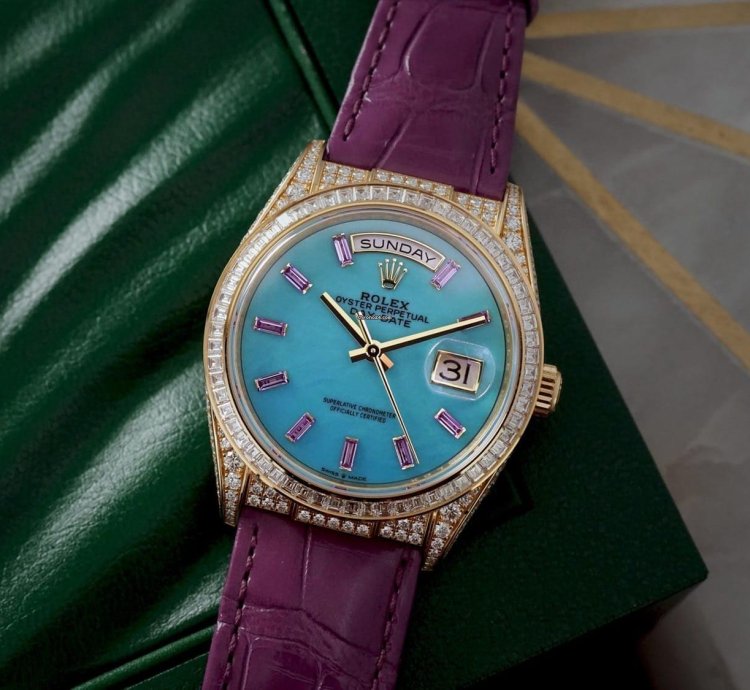 Rolex Day-date With Diamonds 128458tbr-0002
