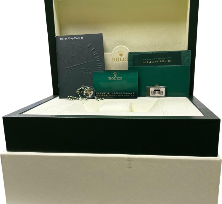 Rolex 2021 New Papers Unpol Rolex Day-date Presidential 36mm 950 Platinum 218206 Box
