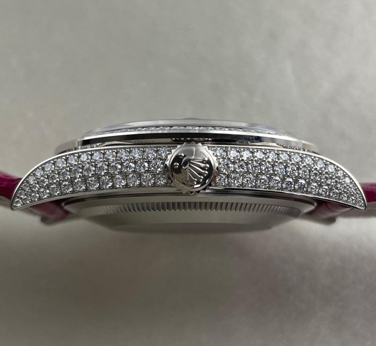Rolex Day-date With Diamonds Jade Dial 128459tbr