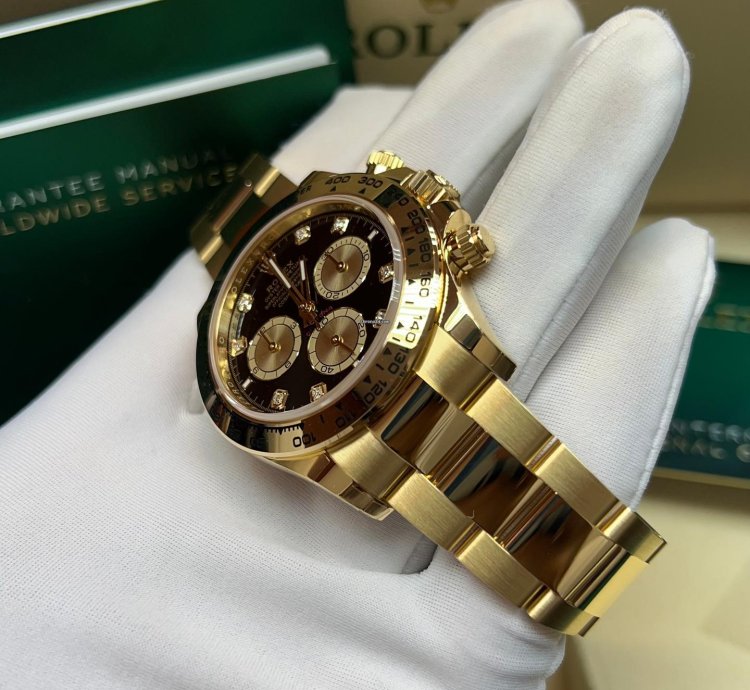Rolex Daytona 2025 New Cosmograph Daytona Yellow Gold Black Diamond