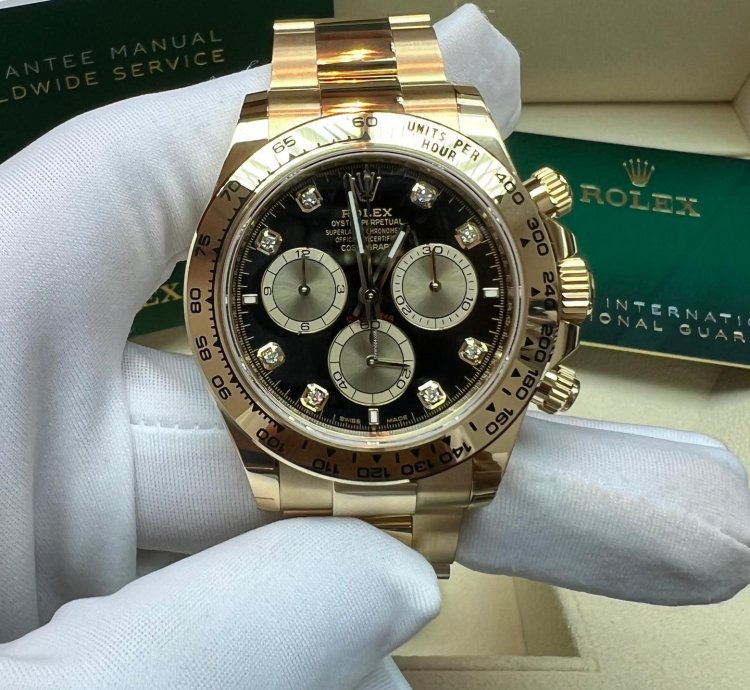 Rolex Daytona 2025 New Cosmograph Daytona Yellow Gold Black Diamond