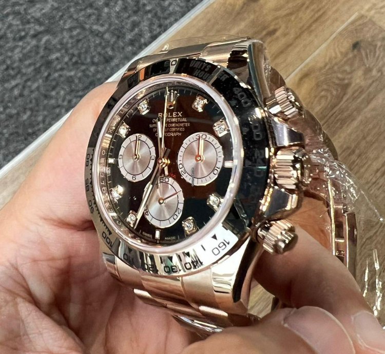 Rolex Daytona 2025 New Daytona Everose Gold Black Diamond