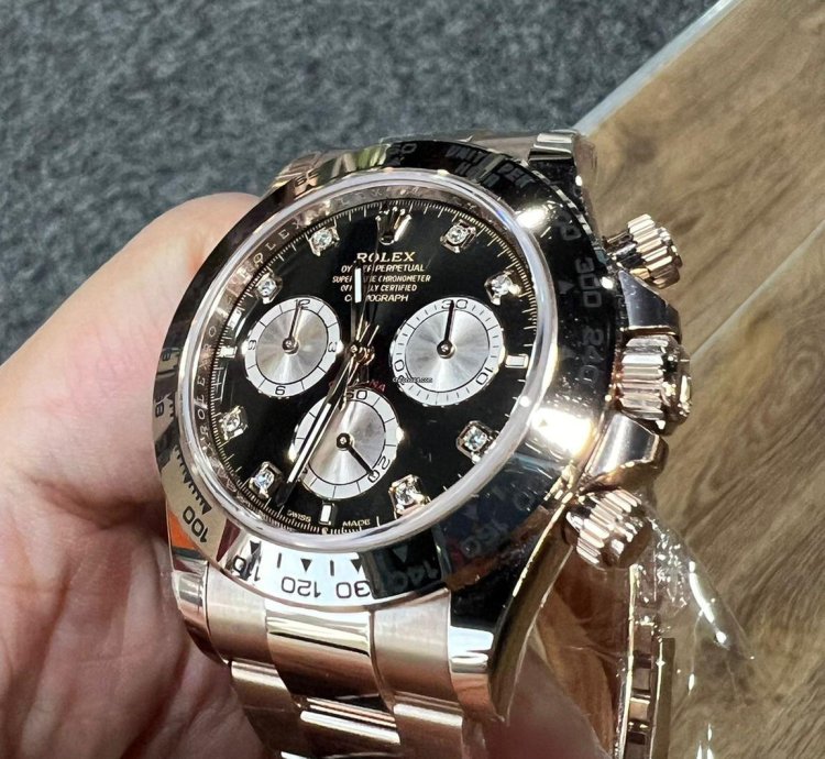 Rolex Daytona 2025 New Daytona Everose Gold Black Diamond