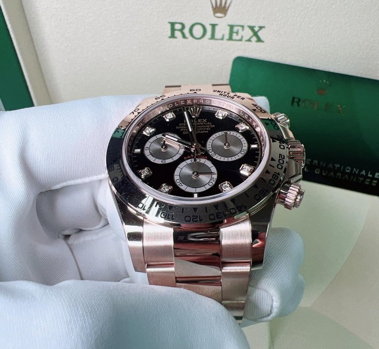 Rolex Daytona 2025 New Daytona Everose Gold Black Diamond