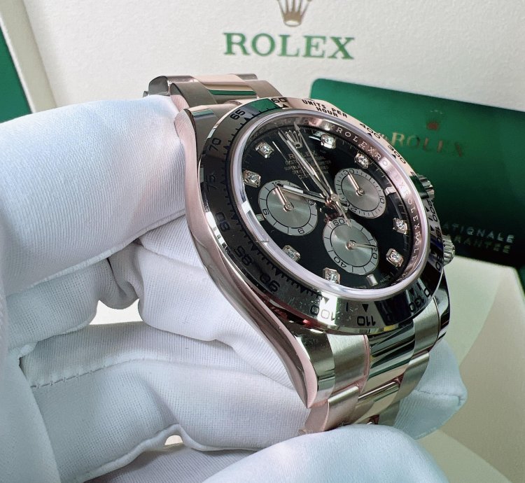 Rolex Daytona 2025 New Daytona Everose Gold Black Diamond