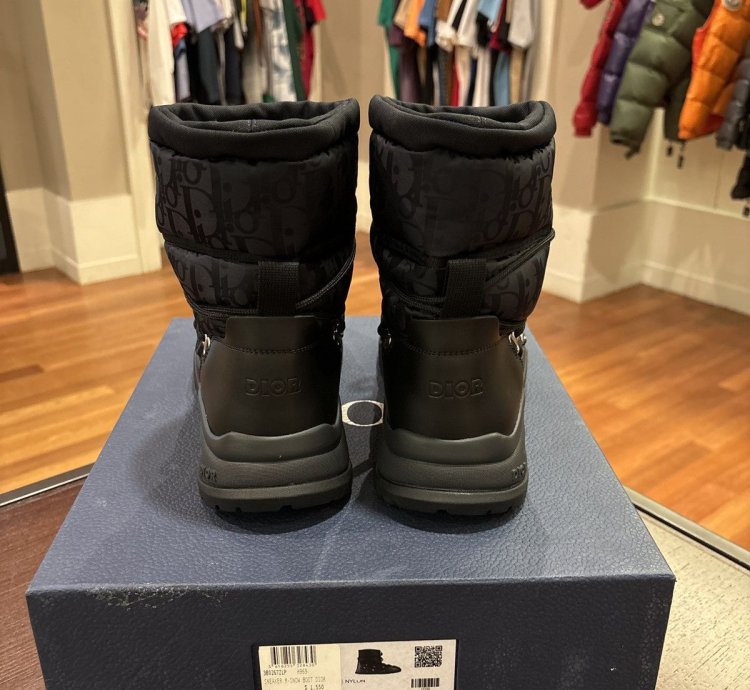 Christian Dior Nylon Oblique Snow Boot