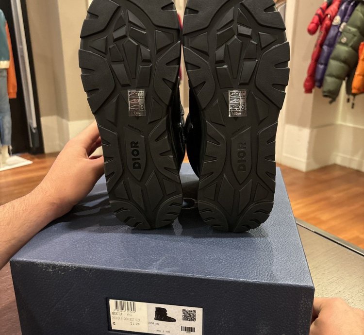 Christian Dior Nylon Oblique Snow Boot