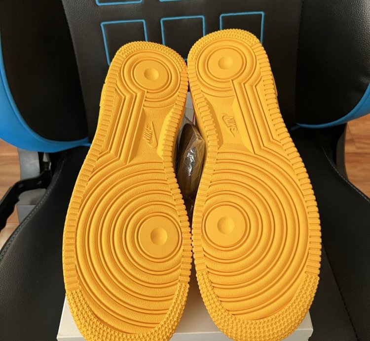 Nike Air Force 1 Low Off-white University Gold Ica Lemonade