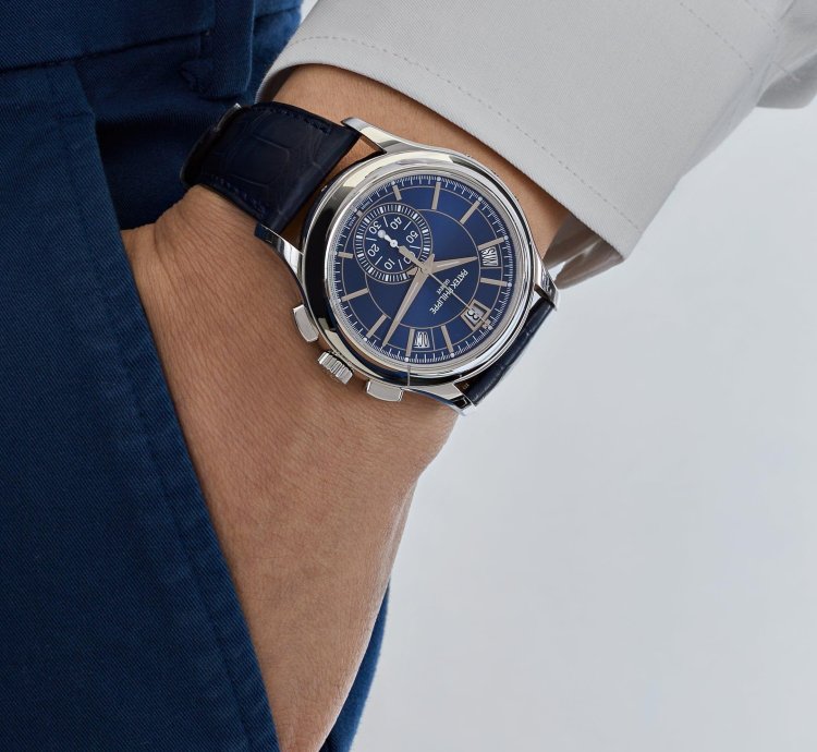 Patek Philippe Annual Calendar Chronograph Complications 5905p-001 Platinum Blue Dial Annual Calendar 2019