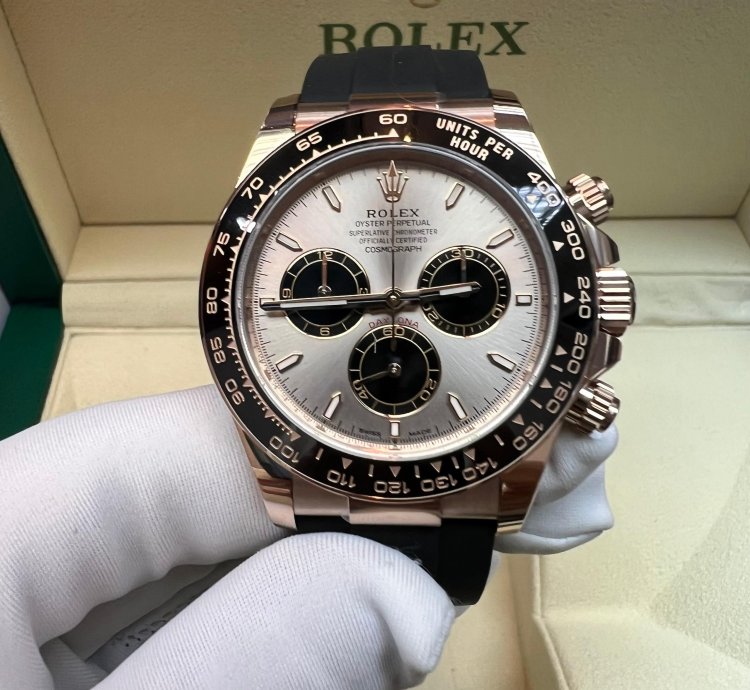 Rolex Daytona 2025 New Daytona Everose Gold Sundust Oysterflex
