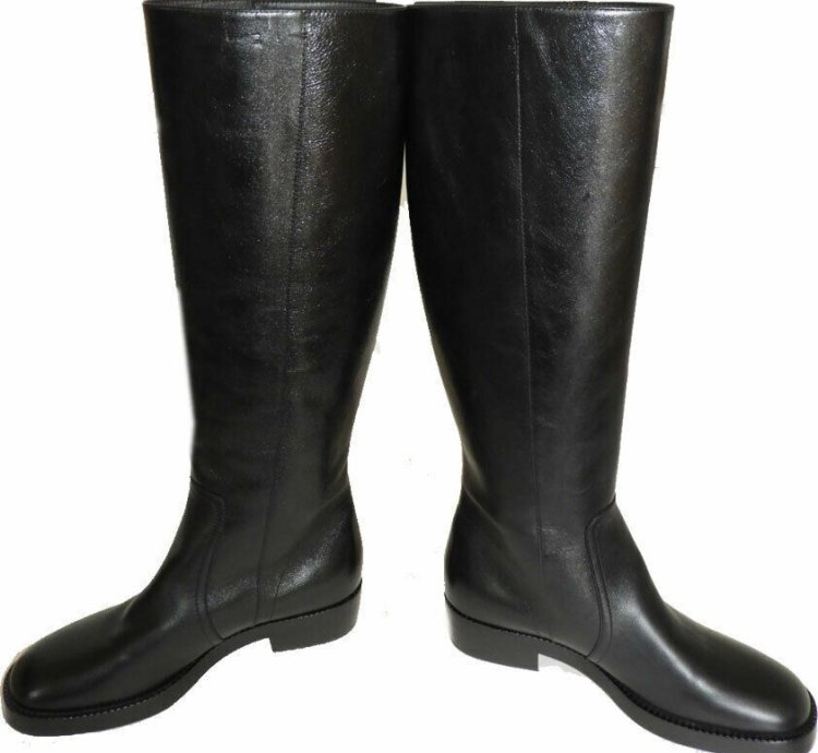 Christian Dior Runway Diorodeo Riding Boots Black Leather