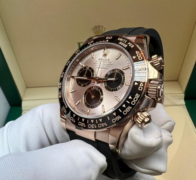 Rolex Daytona 2025 New Daytona Everose Gold Sundust Oysterflex